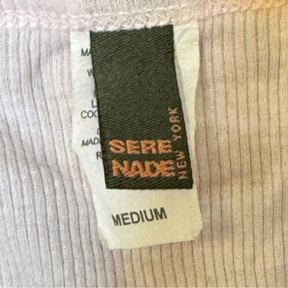 Y2K Sere Nade Pink Fairy Ribbed Beaded Flower Fairy Tank Top Size Medium - Picture 7 of 8